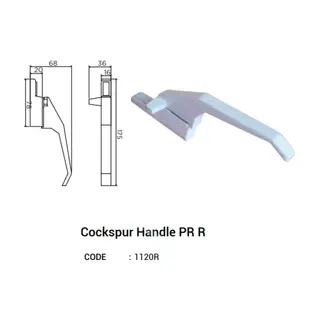 Cockspur Handle Pr R for UPVC Windows & Doors by Simmply Perfect, Hyderabad