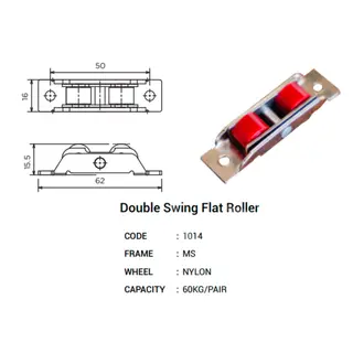 Double Swing Flat Window Roller for UPVC Windows & Doors by Simmply Perfect, Hyderabad