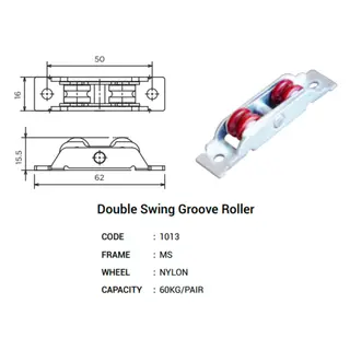 Double Swing Groove Window Roller for UPVC Windows & Doors by Simmply Perfect, Hyderabad