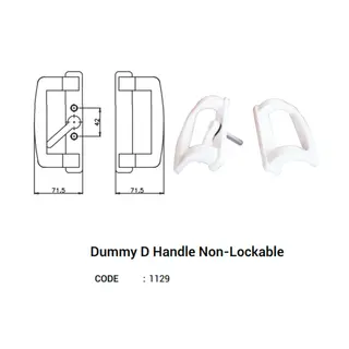Dummy D Handle Non-Lockable for UPVC Windows & Doors by Simmply Perfect, Hyderabad
