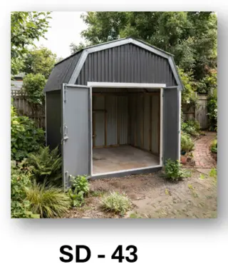 Gambrel Shed Design 43 by Simmply Perfect, Hyderabad