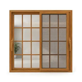 Golden Oak UPVC 112 Series 3-Track French 2p Sliding Door by Simmply Perfect, Hyderabad