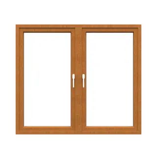 Golden Oak UPVC 60 Series Double Casement Door by Simmply Perfect, Hyderabad