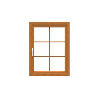Golden Oak UPVC 60 Series French Single Casement Window by Simmply Perfect, Hyderabad