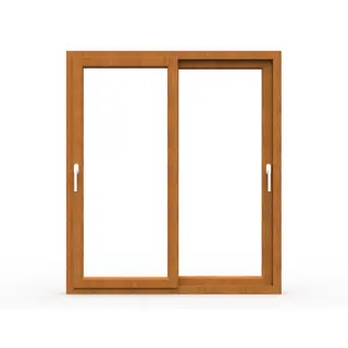 Golden Oak UPVC 62 Series 2-Track 2-Panel Sliding Door by Simmply Perfect, Hyderabad