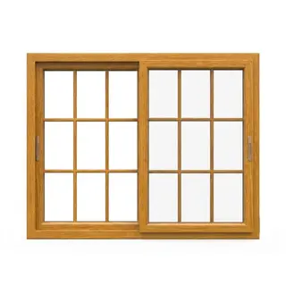 Golden Oak UPVC 62 Series 2-Track French Sliding Window by Simmply Perfect, Hyderabad