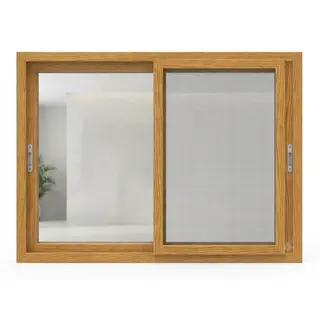 Golden Oak UPVC 90 Series 2.5-Track 2-Panel Sliding Window with Mesh by Simmply Perfect, Hyderabad