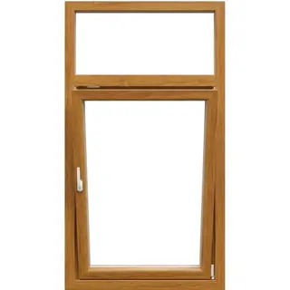 Golden Oak UPVC Combination Window Tilt and Turn with Top Fixed by Simmply Perfect, Hyderabad