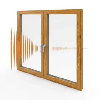 Golden Oak UPVC Double Casement Soundproof Window | Simmply Perfect – view 2 Golden Oak UPVC Double Casement Soundproof Window – view 2 by Simmply Perfect, Hyderabad