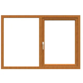 Golden Oak UPVC Single Casement Window with Side Fix | Simmply Perfect – view 2 Golden Oak UPVC Single Casement Window with Side Fix – view 2 by Simmply Perfect, Hyderabad