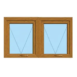 Golden Oak UPVC Ventilator Design 10 by Simmply Perfect, Hyderabad