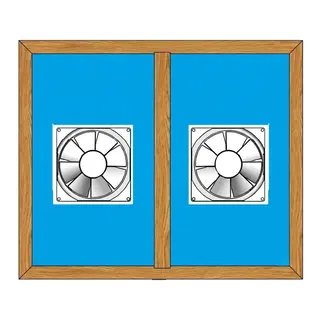 Golden Oak UPVC Ventilator Design 14 by Simmply Perfect, Hyderabad