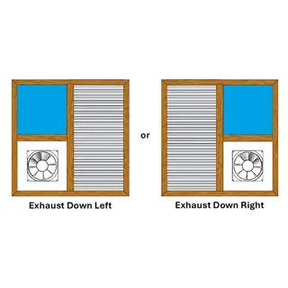 Golden Oak UPVC Ventilator Design 3 by Simmply Perfect, Hyderabad