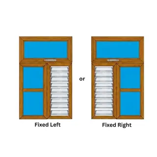 Golden Oak UPVC Ventilator Design 8 by Simmply Perfect, Hyderabad