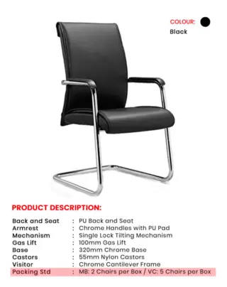 Office Chair 8024 В & D – view 2 by Simmply Perfect, Hyderabad