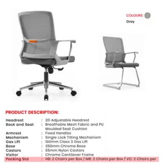 Office Chair Alto | Simmply Perfect – view 2 Office Chair Alto – view 2 by Simmply Perfect, Hyderabad