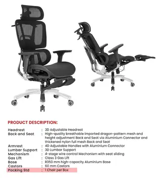 Office Chair Ergoman | Simmply Perfect – view 2 Office Chair Ergoman – view 2 by Simmply Perfect, Hyderabad