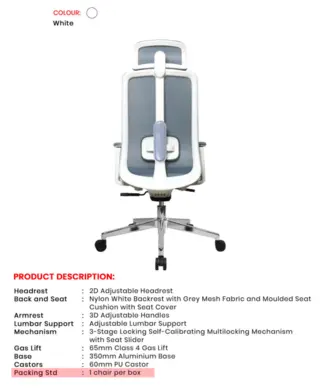 Office Chair Jade | Simmply Perfect – view 2 Office Chair Jade – view 2 by Simmply Perfect, Hyderabad