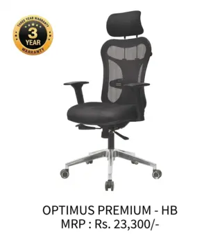 Office Chair Optimus Premium(HB) by Simmply Perfect, Hyderabad