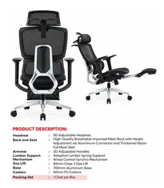 Office Chair Rafael – view 2 by Simmply Perfect, Hyderabad