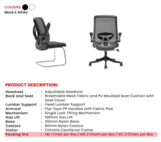 Office Chair Ritz | Simmply Perfect – view 2 Office Chair Ritz – view 2 by Simmply Perfect, Hyderabad