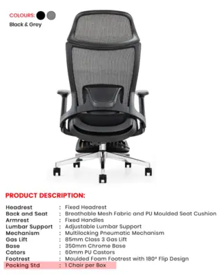 Office Chair S400 | Simmply Perfect – view 2 Office Chair S400 – view 2 by Simmply Perfect, Hyderabad