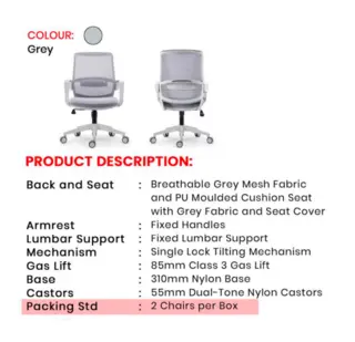 Office Chair Tokyo | Simmply Perfect – view 2 Office Chair Tokyo – view 2 by Simmply Perfect, Hyderabad