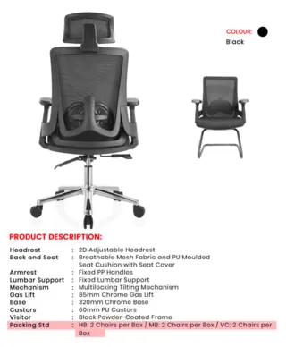 Office Chair W | Simmply Perfect – view 2 Office Chair W – view 2 by Simmply Perfect, Hyderabad
