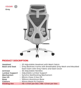 Office Chair Xe60 | Simmply Perfect – view 2 Office Chair Xe60 – view 2 by Simmply Perfect, Hyderabad