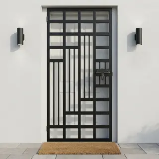 Safety Door Grill Design 08 – view 2 by Simmply Perfect, Hyderabad