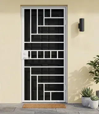 Safety Door Grill Design 27 | Simmply Perfect – view 3 Safety Door Grill Design 27 – view 3 by Simmply Perfect, Hyderabad