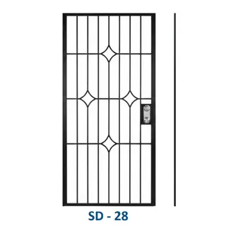 Safety Door Grill Design 28 by Simmply Perfect, Hyderabad