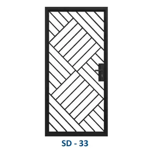Safety Door Grill Design 33 by Simmply Perfect, Hyderabad