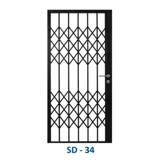 Safety Door Grill Design 34 by Simmply Perfect, Hyderabad