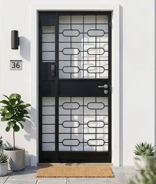 Safety Door Grill Design 36 – view 2 by Simmply Perfect, Hyderabad