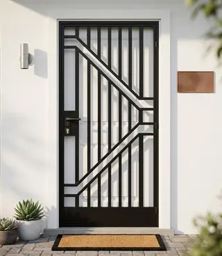 Safety Door Grill Design 39 | Simmply Perfect – view 2 Safety Door Grill Design 39 – view 2 by Simmply Perfect, Hyderabad