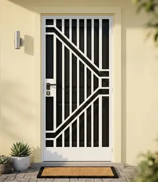 Safety Door Grill Design 39 | Simmply Perfect – view 3 Safety Door Grill Design 39 – view 3 by Simmply Perfect, Hyderabad