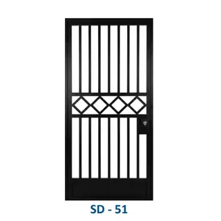 Safety Door Grill Design 51 by Simmply Perfect, Hyderabad