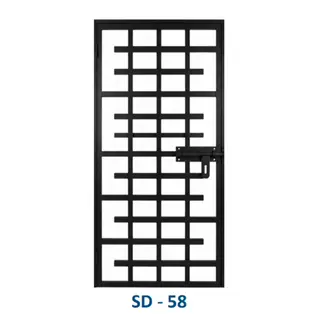 Safety Door Grill Design 58 by Simmply Perfect, Hyderabad