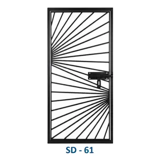 Safety Door Grill Design 61 by Simmply Perfect, Hyderabad
