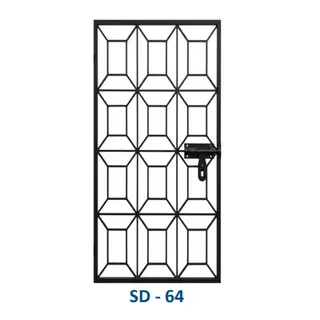 Safety Door Grill Design 64 by Simmply Perfect, Hyderabad