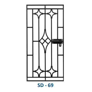 Safety Door Grill Design 69 by Simmply Perfect, Hyderabad