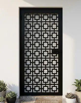 Safety Door Grill Design 90 – view 2 by Simmply Perfect, Hyderabad
