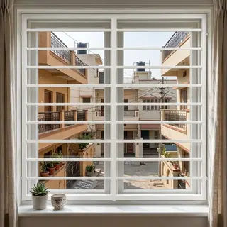 Safety Window Grill Design 04 | Simmply Perfect – view 3 Safety Window Grill Design 04 – view 3 by Simmply Perfect, Hyderabad