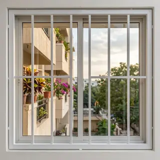 Safety Window Grill Design 08 | Simmply Perfect – view 3 Safety Window Grill Design 08 – view 3 by Simmply Perfect, Hyderabad
