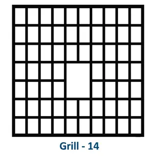 Safety Window Grill Design 14 by Simmply Perfect, Hyderabad