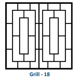 Safety Window Grill Design 18 by Simmply Perfect, Hyderabad