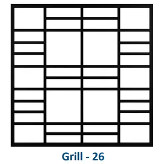 Safety Window Grill Design 26 by Simmply Perfect, Hyderabad