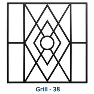 Safety Window Grill Design 38 by Simmply Perfect, Hyderabad
