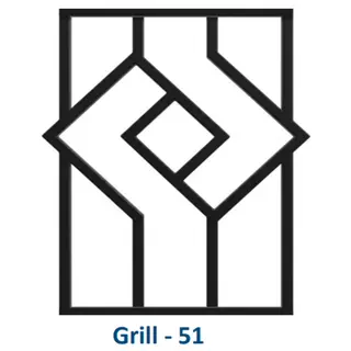 Safety Window Grill Design 51 by Simmply Perfect, Hyderabad
